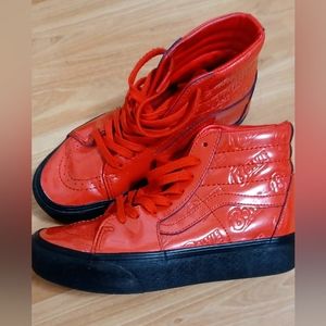 David Bowie red limited edition Vans women's size 7.5